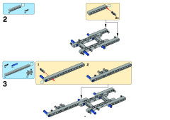 LEGO 8258 instructions page 3 – build guide